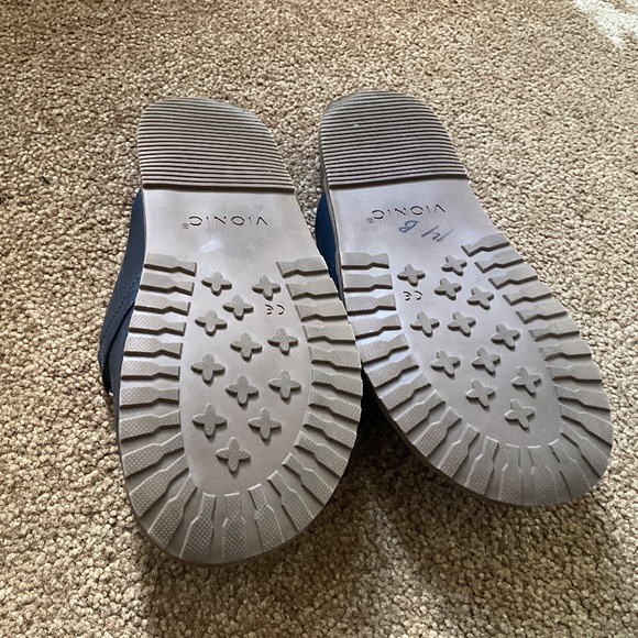 Size 8 Vionic Blue Mules - Picture 2 of 3